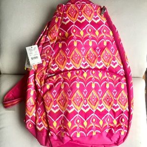 NWT Racquet Back Pack Pink Ikat by All For Color